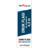 Flaga do masztu H 4,3 m